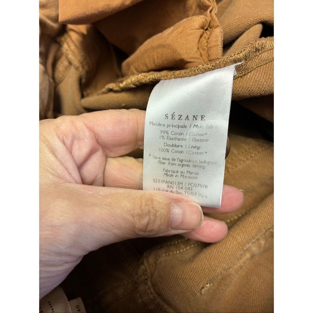 Sezane Chino Pants in Burnt Orange Size 40 (US 8) - Picture 10 of 10